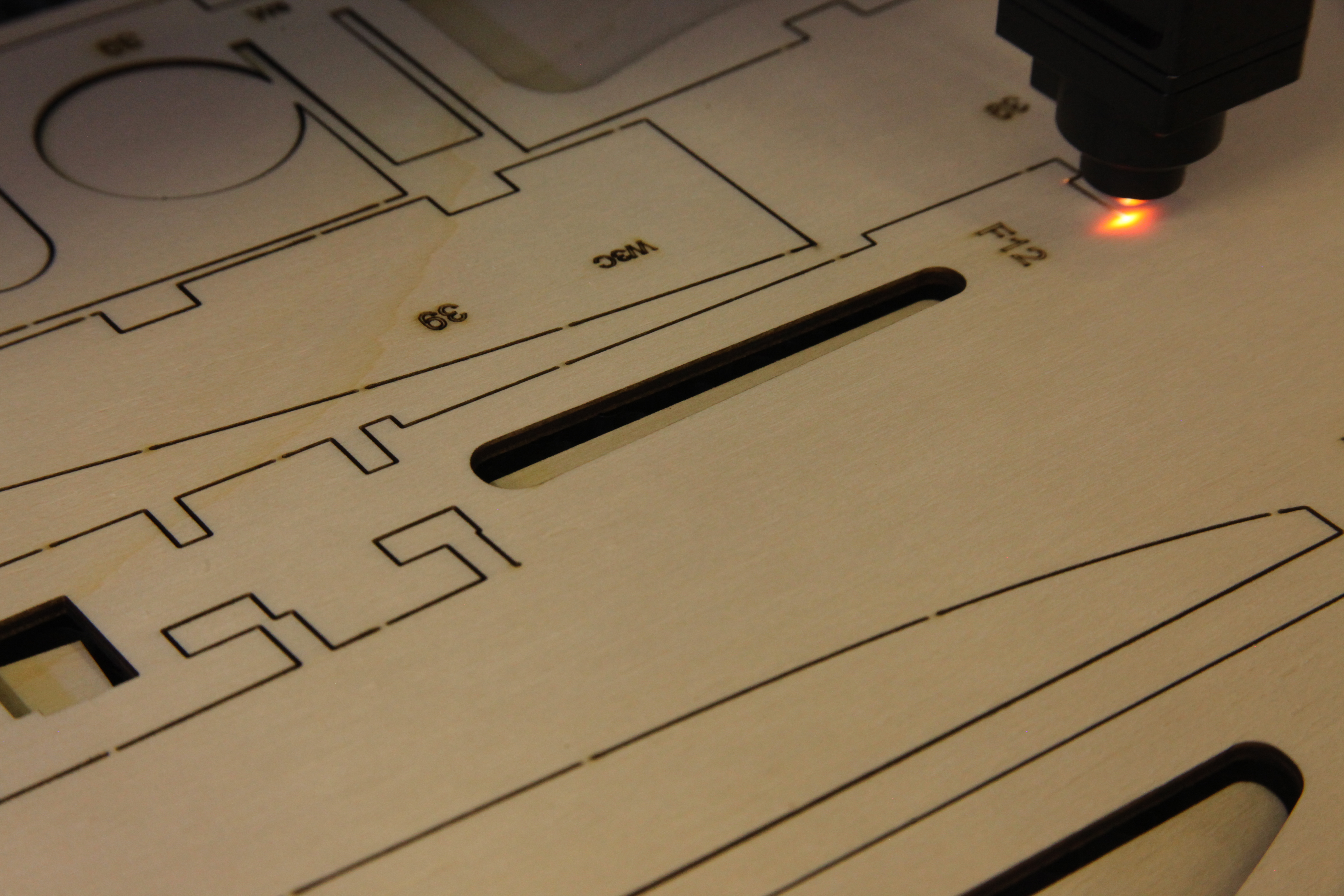 Laser-cut RC plane parts